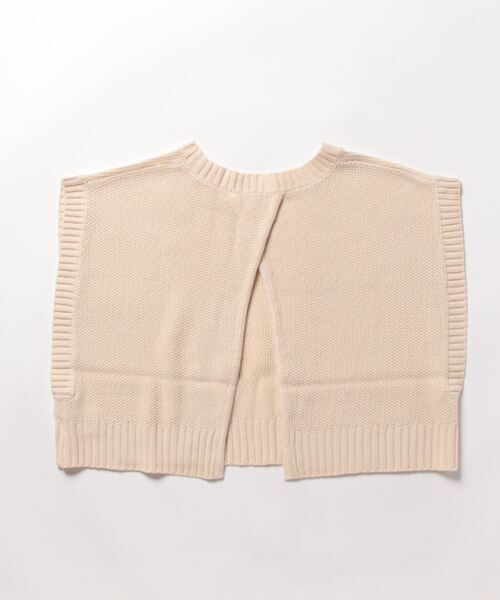STYLEBLOCK（スタイルブロック）の「Aバルキー鹿の子編みショートトップス（ニット/セーター・レディース・ブラック/アイボリー/ライム/パープル/ライトベージュ・M）」の6枚目の写真