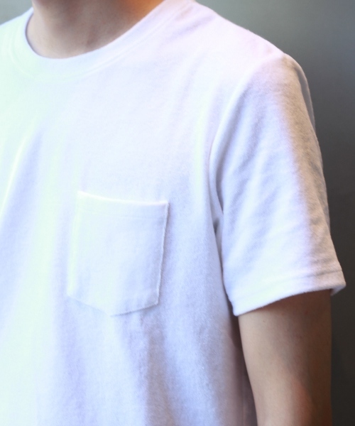 EDIFICE（エディフィス）の「◇ミニパイルクルーネックＴシャツ（Tシャツ/カットソー・メンズ・ネイビー/ホワイト/グレー・46/44/48）」の13枚目の写真