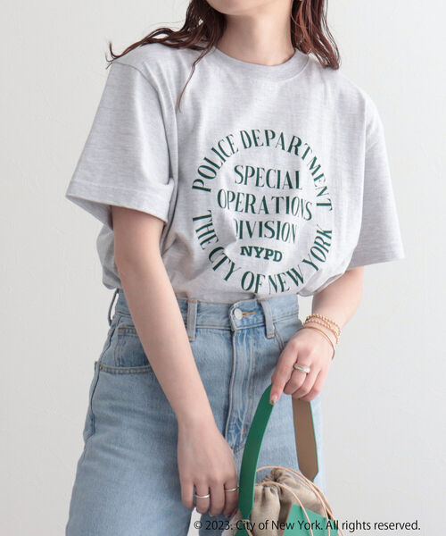 GOOD ROCK SPEED（グッドロックスピード）の「【GOOD ROCK SPEED/グッドロックスピード】NYC Tシャツ（Tシャツ/カットソー・レディース・ライトグレー/オフホワイト・FREE）」の6枚目の写真