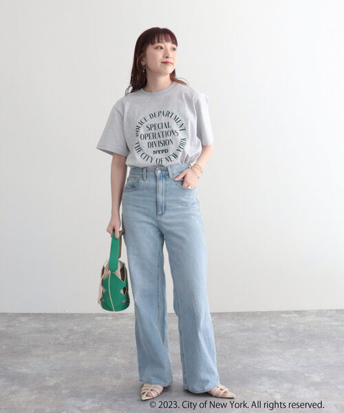 GOOD ROCK SPEED（グッドロックスピード）の「【GOOD ROCK SPEED/グッドロックスピード】NYC Tシャツ（Tシャツ/カットソー・レディース・ライトグレー/オフホワイト・FREE）」の9枚目の写真