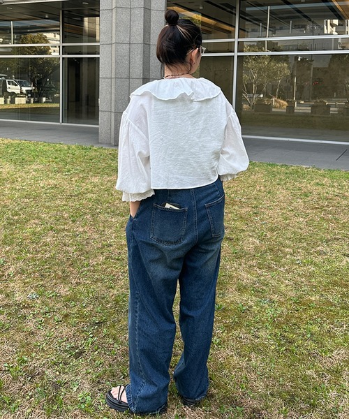 kutir（クティール）の「コットンレースボレロ（カーディガン/ボレロ・レディース・ライトピンク/ブラック/サックスブルー/オフホワイト・FREE）」の12枚目の写真