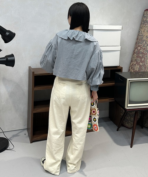 kutir（クティール）の「コットンレースボレロ（カーディガン/ボレロ・レディース・ライトピンク/ブラック/サックスブルー/オフホワイト・FREE）」の22枚目の写真