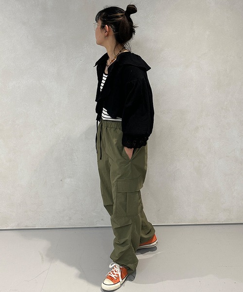 kutir（クティール）の「コットンレースボレロ（カーディガン/ボレロ・レディース・ライトピンク/ブラック/サックスブルー/オフホワイト・FREE）」の16枚目の写真