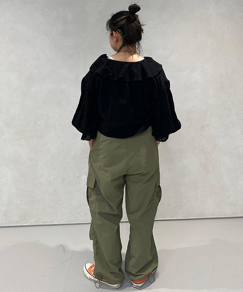 kutir（クティール）の「コットンレースボレロ（カーディガン/ボレロ・レディース・ライトピンク/ブラック/サックスブルー/オフホワイト・FREE）」の17枚目の写真