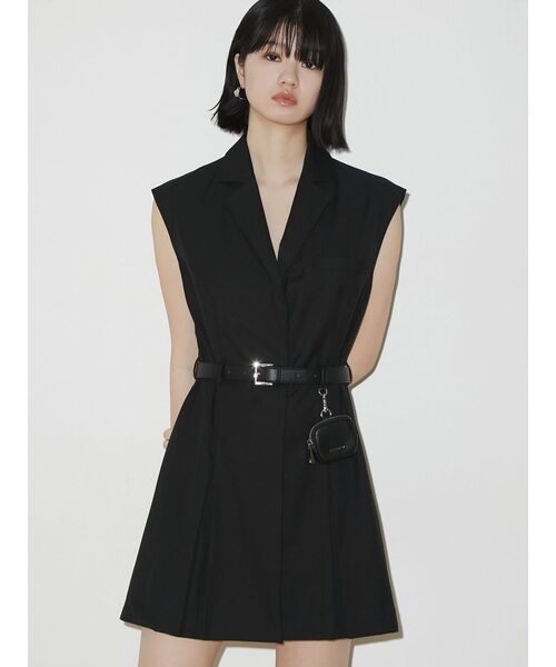 EMODA(エモダ)の「ボックスベストワンピース(ワンピース・レディース・ブラック/ベージュ/アイボリー・FREE)」の12枚目の写真