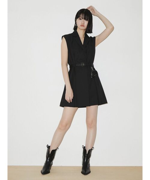 EMODA(エモダ)の「ボックスベストワンピース(ワンピース・レディース・ブラック/ベージュ/アイボリー・FREE)」の14枚目の写真