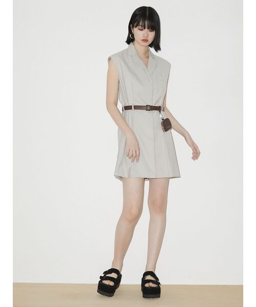 EMODA(エモダ)の「ボックスベストワンピース(ワンピース・レディース・ブラック/ベージュ/アイボリー・FREE)」の11枚目の写真