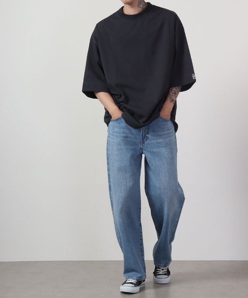 Sunny Smith(サニースミス)の「Sunnysmith 11.6ウルトラヘビーオンス Heavy Smith ロゴ刺繍 Tシャツ 半袖(Tシャツ/カットソー・メンズ・オフホワイト/チャコールグレー/ネイビー/グリーン・F)」の7枚目の写真