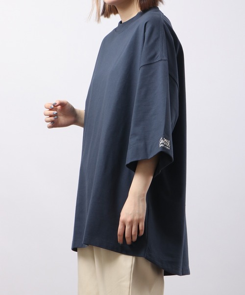 Sunny Smith(サニースミス)の「Sunnysmith 11.6ウルトラヘビーオンス Heavy Smith ロゴ刺繍 Tシャツ 半袖(Tシャツ/カットソー・メンズ・オフホワイト/チャコールグレー/ネイビー/グリーン・F)」の21枚目の写真