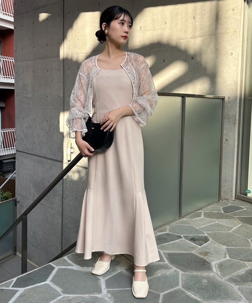 ☆美品☆ニアナ アサクラ 2way ボレロ・ワンピース オケージョン ニアナ niana 2wayパフチュールドレス ボレロセット キャミ