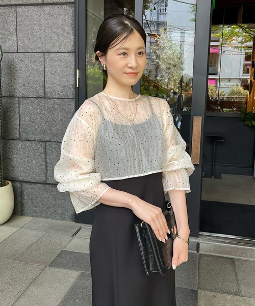 one after another NICE CLAUP(ワンアフターアナザーナイスクラップ)の「【one-piece collection】2wayボレロ×キャミワンピースセット(ワンピース・レディース・アイボリー/ブラック/ベージュ・FREE)」の8枚目の写真