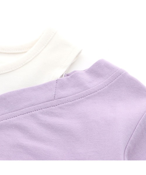 JENNI love（ジェニィラブ）の「レイヤード風肩あきTシャツ（T