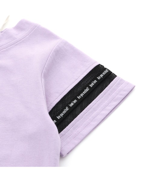 JENNI love（ジェニィラブ）の「レイヤード風肩あきTシャツ（T