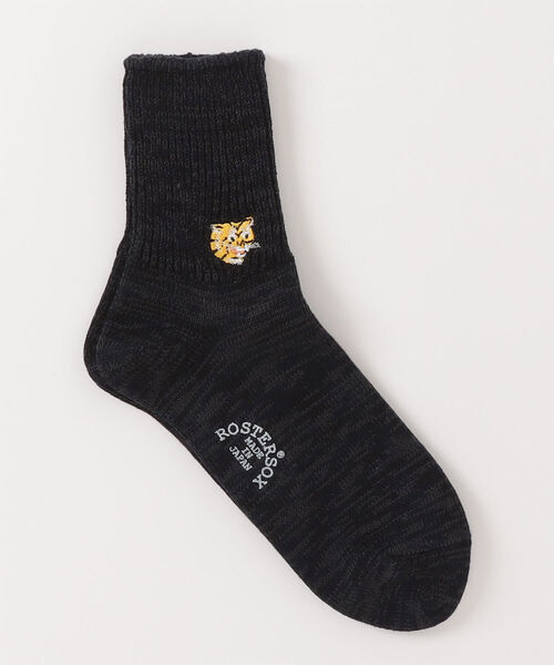 ROSTER SOX(ロスターソックス)の「【ROSTER SOX/ロスターソックス】虎福ベトソックス 日本製 ワンポイント刺繍(ソックス/靴下・メンズ・ブラック/オフホワイト/ボルドー・FREE)」の6枚目の写真