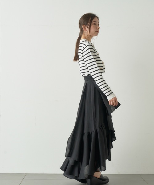 SNIDEL（スナイデル）の「金ボタンカーディガン（カーディガン/ボレロ・レディース・ネイビー/ホワイト/ライトブルー/その他・FREE）」の12枚目の写真