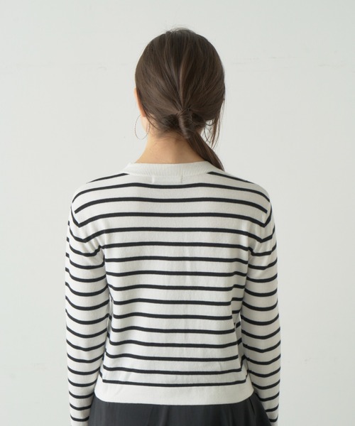 SNIDEL（スナイデル）の「金ボタンカーディガン（カーディガン/ボレロ・レディース・ネイビー/ホワイト/ライトブルー/その他・FREE）」の9枚目の写真