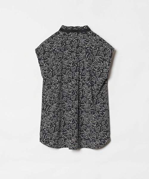 「allureville」 半袖Tシャツ 2 ブラック レディース allureville(アルアバイル) スキッパーステップヘムブラウス半袖