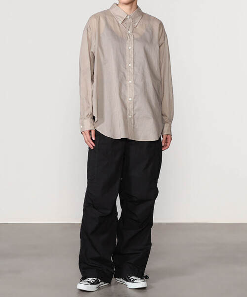 THE SHINZONE(ザ シンゾーン)の「THE SHINZONE | WIND OVER PANTS WOMEN(カーゴパンツ・レディース・ブラック/オリーブ・34/36)」の4枚目の写真