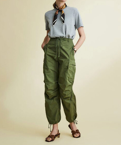 THE SHINZONE(ザ シンゾーン)の「THE SHINZONE | WIND OVER PANTS WOMEN(カーゴパンツ・レディース・ブラック/オリーブ・34/36)」の3枚目の写真