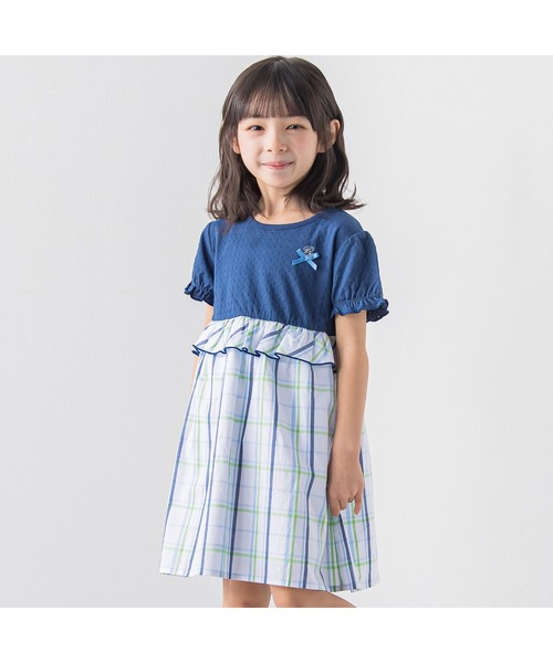 BeBe(ベベ)の「BeBe/【お揃い】チェック柄ドッキングワンピース(80~140cm)(ワンピース・キッズ・ピンク系その他/ブルー系その他・130/140/100/90/80/120/110)」の12枚目の写真
