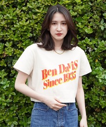 《BEN DAVIS》レディース SHORT PRINT TEE/ショート丈Tシャツ
