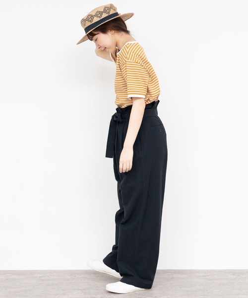 PAR ICI（パーリッシィ）の「コットンリネン ウエストリボンボリュームパンツ（その他パンツ・レディース・ブラック/ベージュ・FREE）」の10枚目の写真