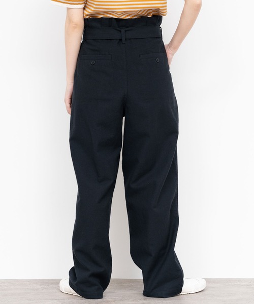 PAR ICI（パーリッシィ）の「コットンリネン ウエストリボンボリュームパンツ（その他パンツ・レディース・ブラック/ベージュ・FREE）」の7枚目の写真