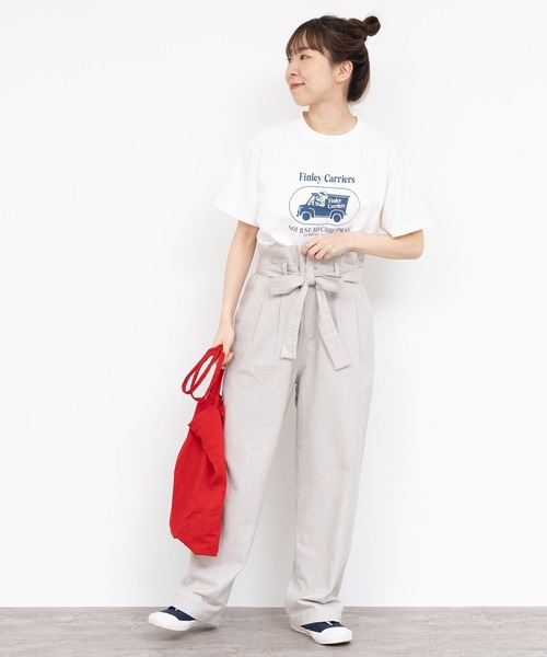 PAR ICI（パーリッシィ）の「コットンリネン ウエストリボンボリュームパンツ（その他パンツ・レディース・ブラック/ベージュ・FREE）」の16枚目の写真