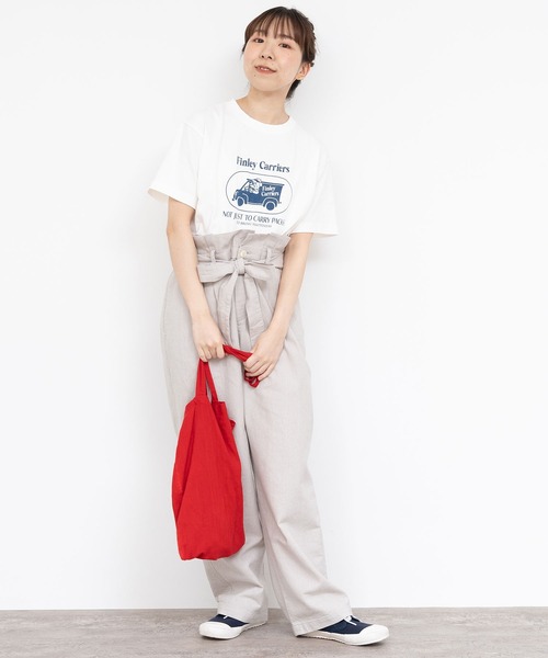 PAR ICI（パーリッシィ）の「コットンリネン ウエストリボンボリュームパンツ（その他パンツ・レディース・ブラック/ベージュ・FREE）」の17枚目の写真