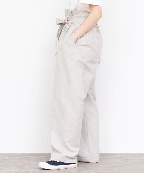 PAR ICI（パーリッシィ）の「コットンリネン ウエストリボンボリュームパンツ（その他パンツ・レディース・ブラック/ベージュ・FREE）」の14枚目の写真