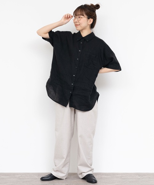 PAR ICI（パーリッシィ）の「コットンリネン ウエストリボンボリュームパンツ（その他パンツ・レディース・ブラック/ベージュ・FREE）」の21枚目の写真