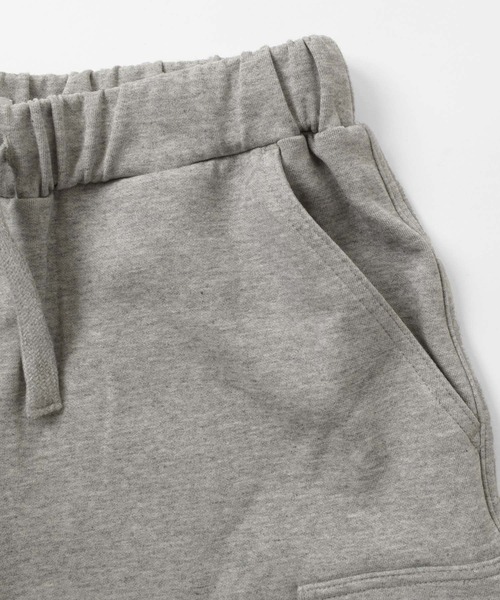 GLAZOS（グラソス）の「スムース・ワイドカーゴハーフパンツ（カーゴパンツ・キッズ・ネイビー/グレー・160cm/140cm/150cm/170cm）」の9枚目の写真