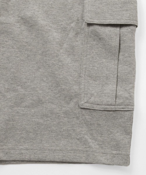 GLAZOS（グラソス）の「スムース・ワイドカーゴハーフパンツ（カーゴパンツ・キッズ・ネイビー/グレー・160cm/140cm/150cm/170cm）」の18枚目の写真