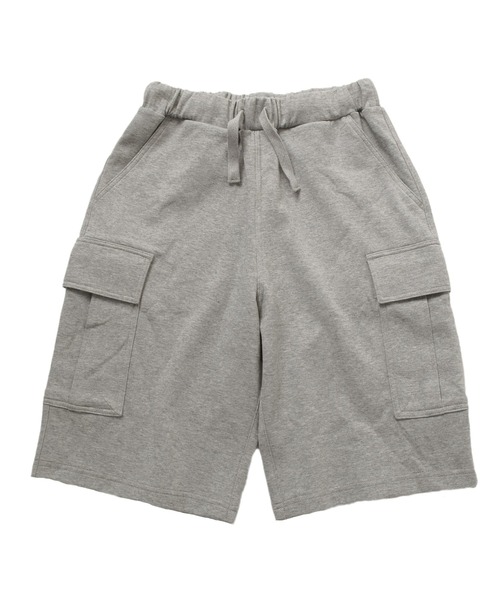 GLAZOS（グラソス）の「スムース・ワイドカーゴハーフパンツ（カーゴパンツ・キッズ・ネイビー/グレー・160cm/140cm/150cm/170cm）」の12枚目の写真