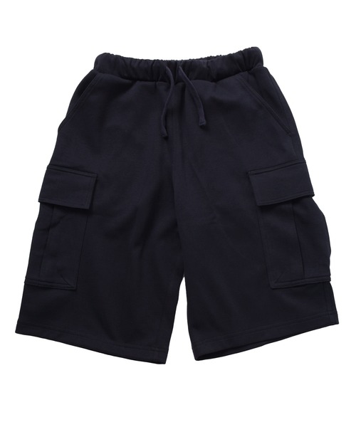 GLAZOS（グラソス）の「スムース・ワイドカーゴハーフパンツ（カーゴパンツ・キッズ・ネイビー/グレー・160cm/140cm/150cm/170cm）」の19枚目の写真