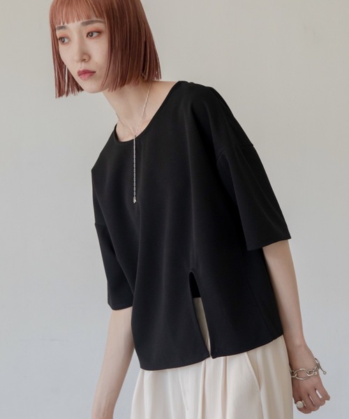VACANCY(ヴァカンシー)の「スキンアウトカットソー(Tシャツ/カットソー・レディース・ブラック/ブルー・FREE)」の19枚目の写真