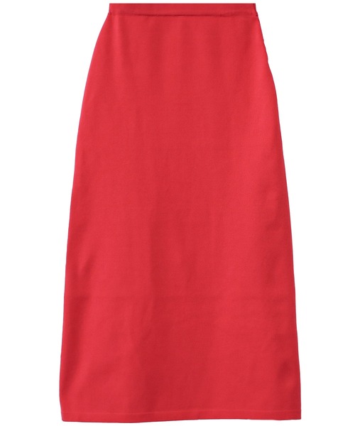 Social GIRL（ソーシャルガール）の「バックスリット ニット ロングスカート Aラインスカート（スカート・レディース・ブラック/オフホワイト/グリーン/チェリーレッド/キナリ・M）」の20枚目の写真