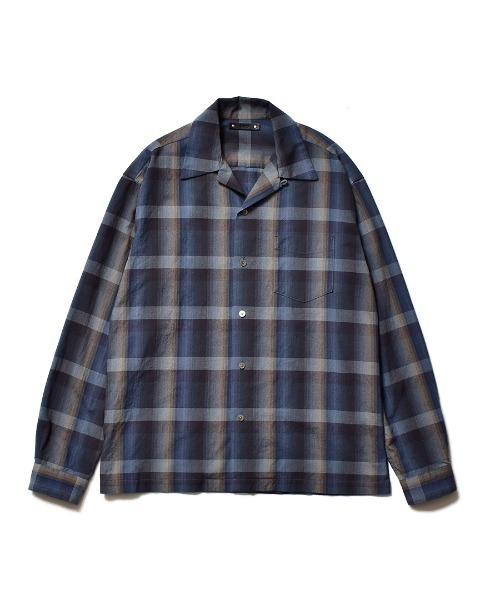 MINEDENIM（マインデニム）の「TWN Check Open Collar L/S SH