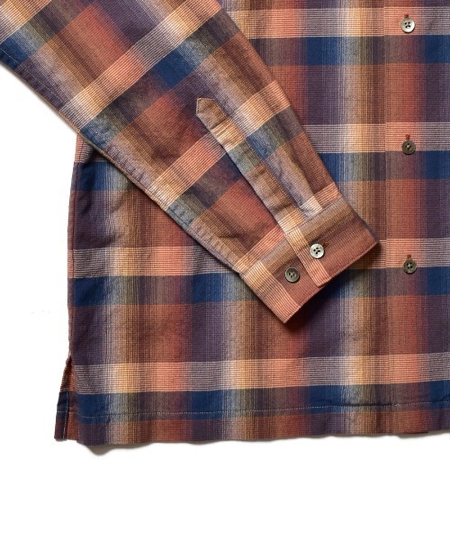 トップス MINEDENIM TWN Check Open Collar L/S SH MINEDENIM(マインデニム) - TWN Check Open Collar L/S SH – Area