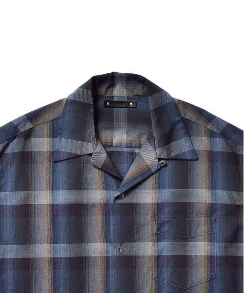 トップス MINEDENIM TWN Check Open Collar L/S SH MINEDENIM（マインデニム）TWN Check Open Collar L/S SH | B'2nd