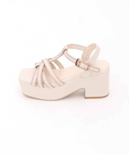 axes femme(アクシーズファム)の「パイピングストラップサンダル(サンダル・レディース・キナリ/ブラウン/ブラック・MEDIUM/LARGE)」の22枚目の写真