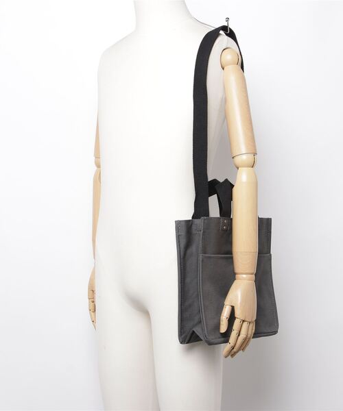ROOTOTE(ルートート)の「ROOTOTE スクエアキャンバス2WAYミニトートバッグ(トートバッグ・メンズ・ブルー/セージグリーン/ダークグレー・FREE)」の7枚目の写真