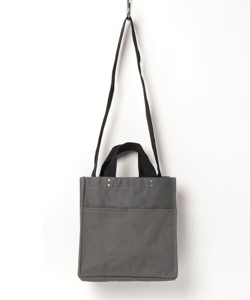 ROOTOTE(ルートート)の「ROOTOTE スクエアキャンバス2WAYミニトートバッグ(トートバッグ・メンズ・ブルー/セージグリーン/ダークグレー・FREE)」の8枚目の写真