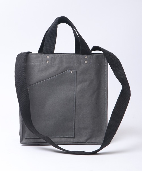 ROOTOTE(ルートート)の「ROOTOTE スクエアキャンバス2WAYミニトートバッグ(トートバッグ・メンズ・ブルー/セージグリーン/ダークグレー・FREE)」の14枚目の写真