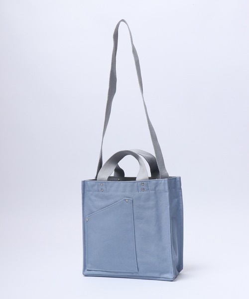 ROOTOTE(ルートート)の「ROOTOTE スクエアキャンバス2WAYミニトートバッグ(トートバッグ・メンズ・ブルー/セージグリーン/ダークグレー・FREE)」の17枚目の写真