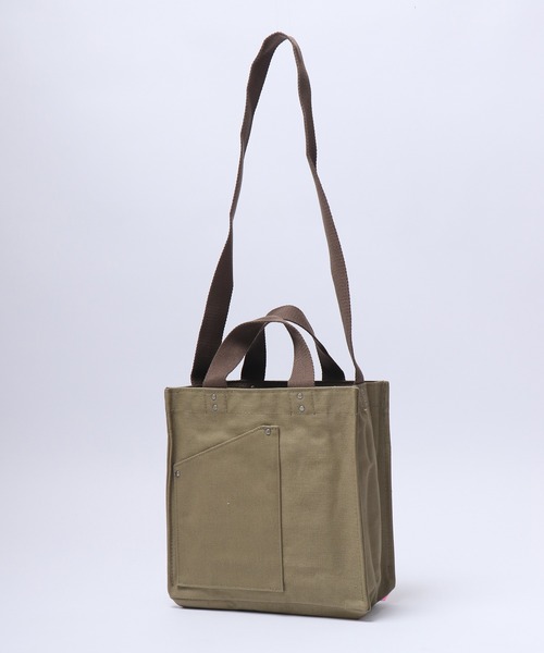 ROOTOTE(ルートート)の「ROOTOTE スクエアキャンバス2WAYミニトートバッグ(トートバッグ・メンズ・ブルー/セージグリーン/ダークグレー・FREE)」の15枚目の写真