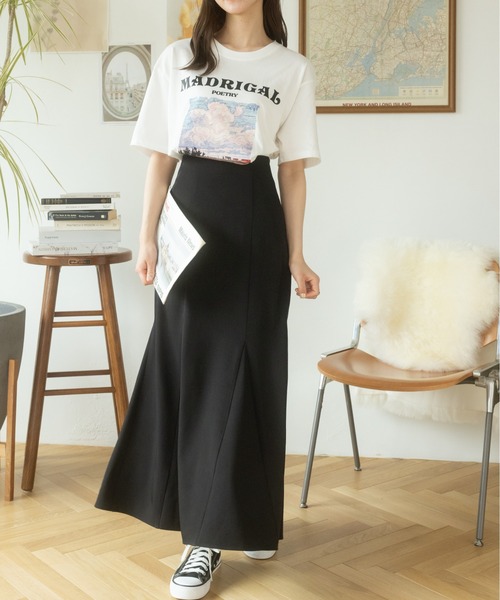Ada.(エイダ)の「イラストプリントTシャツ(Tシャツ/カットソー・レディース・ブラック/ホワイト・FREE)」の9枚目の写真