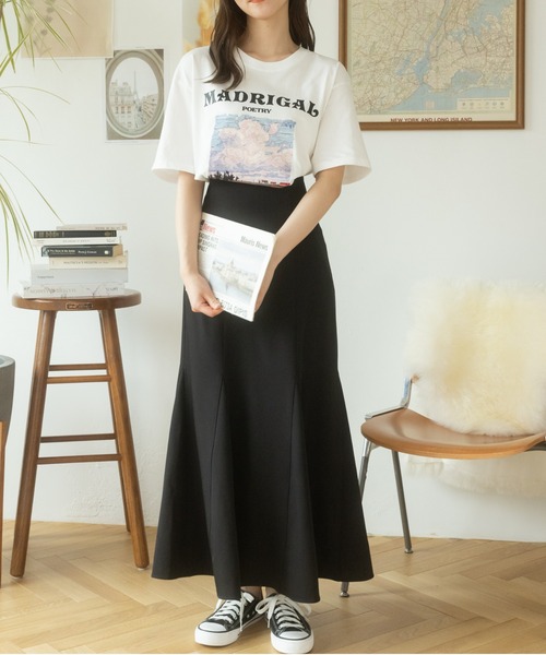 Ada.(エイダ)の「イラストプリントTシャツ(Tシャツ/カットソー・レディース・ブラック/ホワイト・FREE)」の11枚目の写真