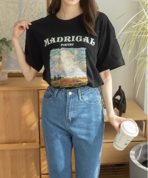 Ada.(エイダ)の「イラストプリントTシャツ(Tシャツ/カットソー・レディース・ブラック/ホワイト・FREE)」の18枚目の写真