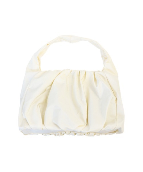 AMAIL(アマイル)の「Wrinkles tote(トートバッグ・レディース・イエロー/アイボリー・FREE)」の4枚目の写真